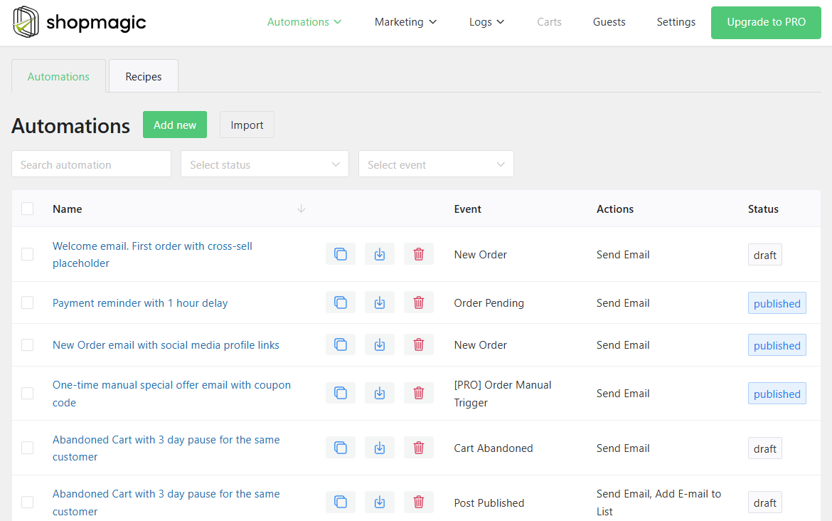 Shopmagic Automatisierte E -Mails in WordPress und WooCommerce