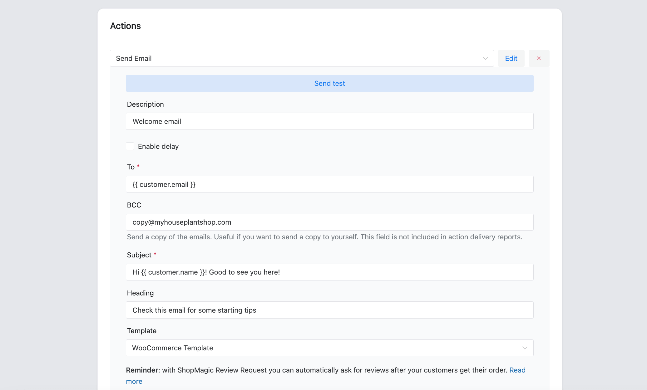 Testen von E -Mails in ShopMagic - Ein kostenloses Plugin für E -Mail -Marketing in WordPress und WooCommerce