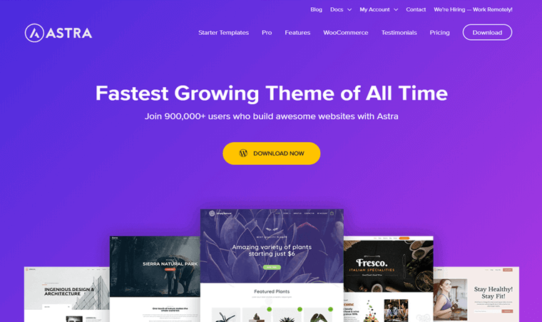 Astra WordPress 테마 무료