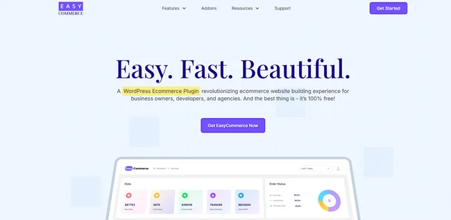 EasyCommerce - لبناء موقع التجارة الإلكترونية