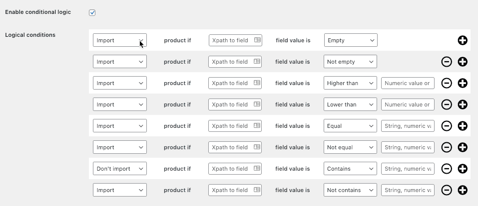 Plugin ini dapat mengimpor produk WooCommerce dengan gambar juga berdasarkan kondisi