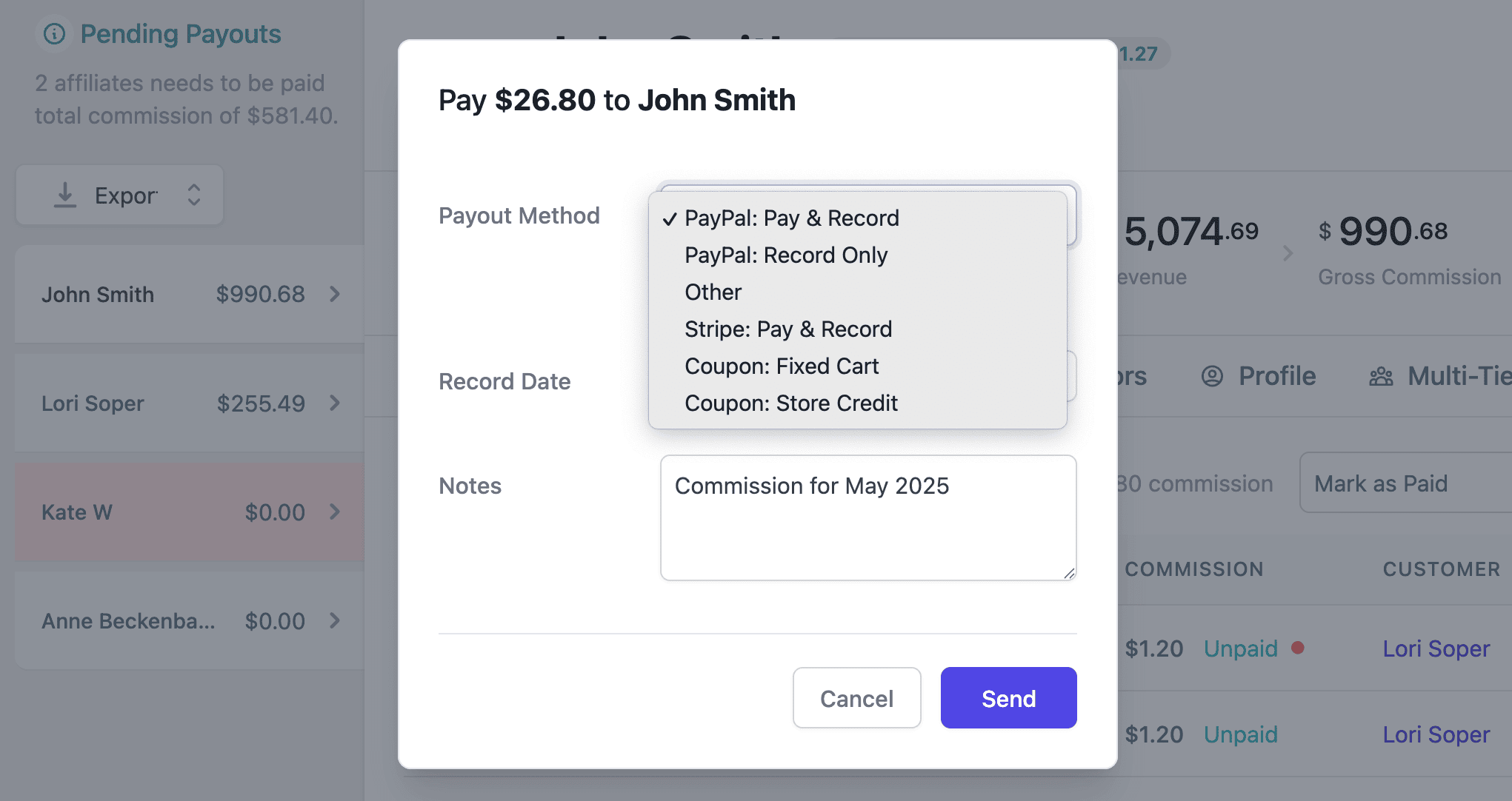 WooCommerce Payout Optionsのアフィリエイト