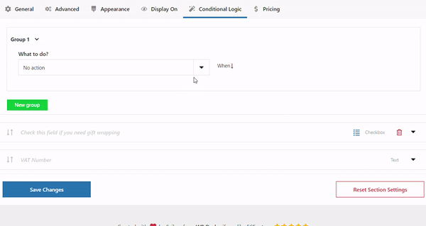 WooCommerce 조건부 체크 아웃 필드