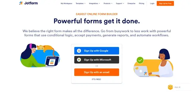 기부 템플릿을위한 Jotform