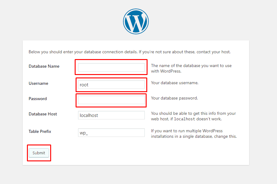 Localhost에 WordPress를 설치하는 방법(간단하지만 완전한 지침) 6