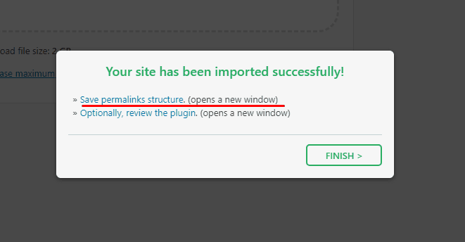 한 호스팅에서 다른 호스팅으로 WordPress 사이트를 마이그레이션하는 방법(플러그인 포함 및 미포함) 7