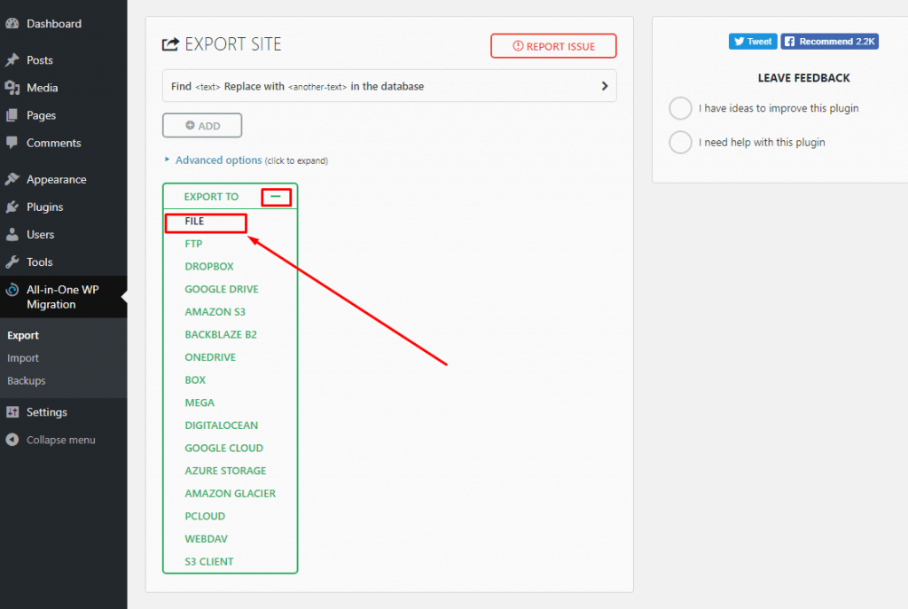 한 호스팅에서 다른 호스팅으로 WordPress 사이트를 마이그레이션하는 방법(플러그인 포함 및 미포함) 3