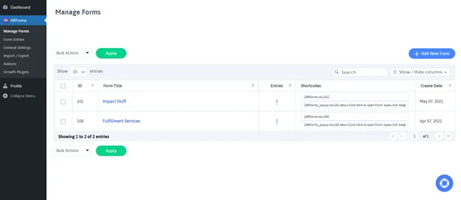 สร้างแบบฟอร์มการสำรวจใหม่ใน arforms