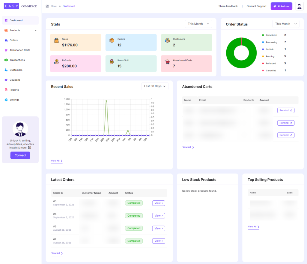 Pulpit nawigacyjny EasyCommerce