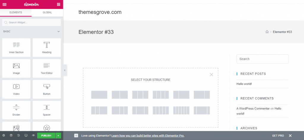 วิธีแปลง PSD เป็น WordPress โดยใช้ Elementor & WidgetKit 7