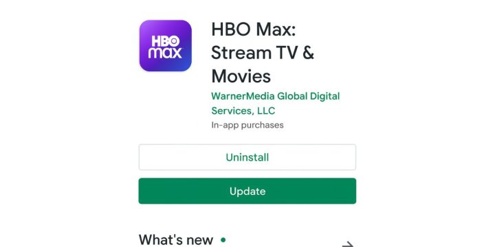 Обновите приложение HBO Max.