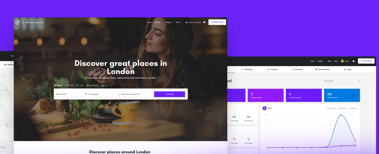 2020'de Bir Sonraki Dizin Web Sitenizi Oluşturmak için En İyi 10 WordPress Dizin Teması 1