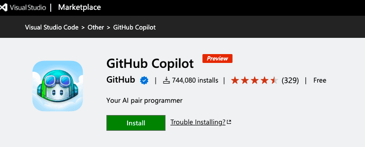 VS Code 拡張機能 GitHub Copilot