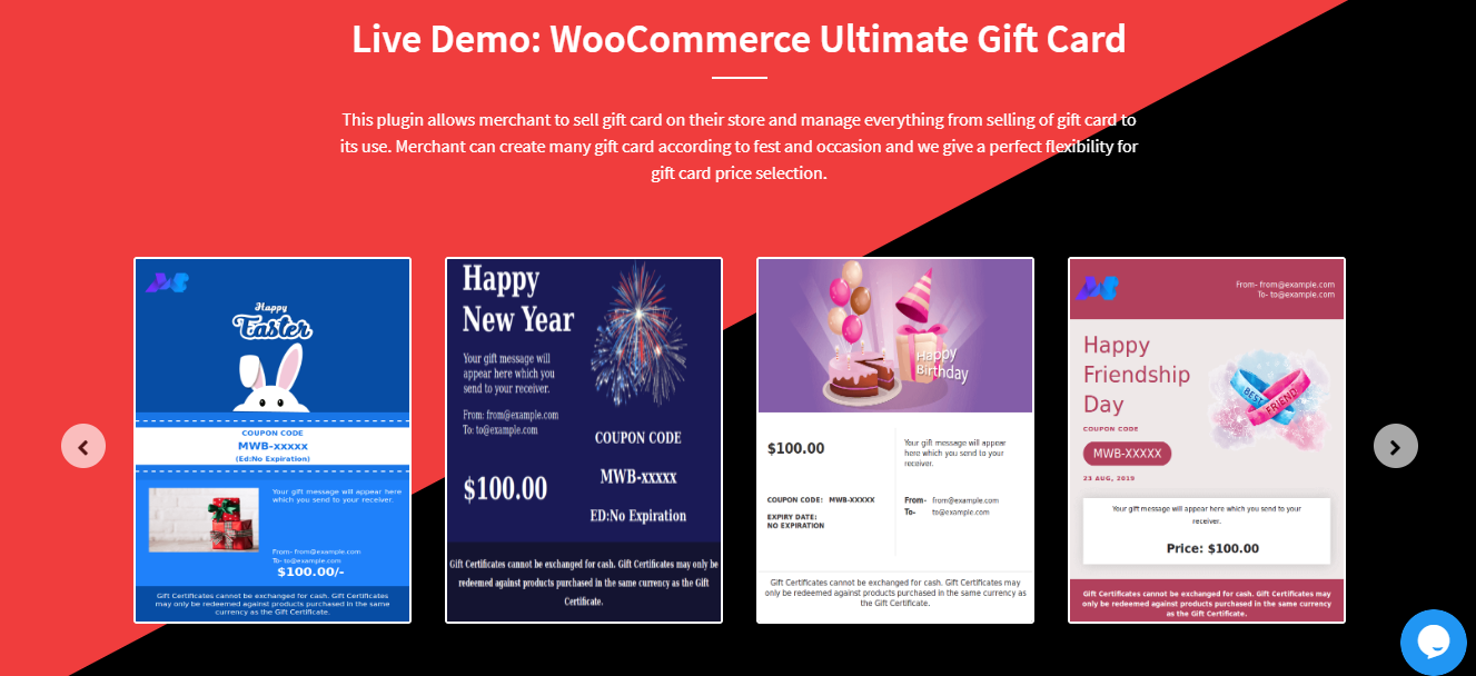 Плагин подарочной карты WooCommerce