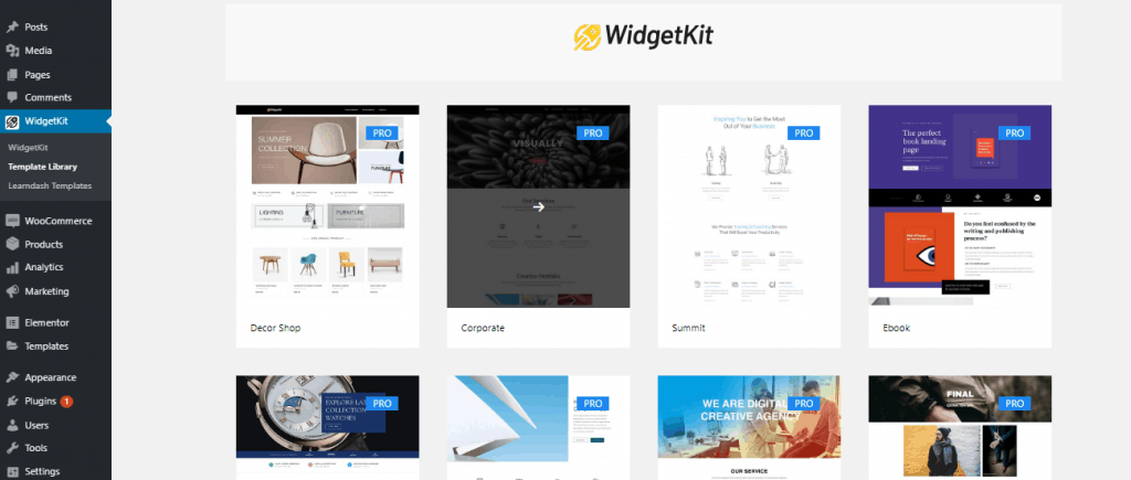 Cambie el aspecto de su LMS con las plantillas de LearnDash en WidgetKit 2.3.3 9
