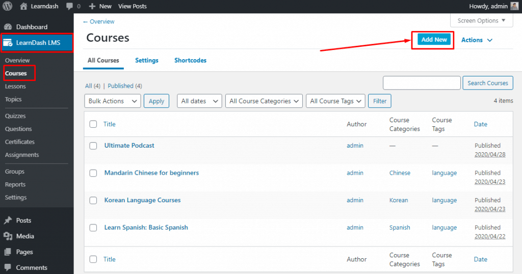 Cambie el aspecto de su LMS con las plantillas de LearnDash en WidgetKit 2.3.3 4