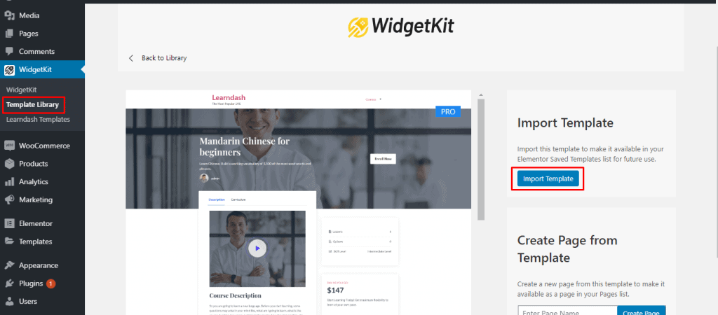 Cambie el aspecto de su LMS con las plantillas de LearnDash en WidgetKit 2.3.3 7