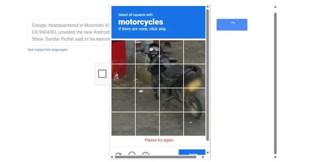 Google reCAPTCHA