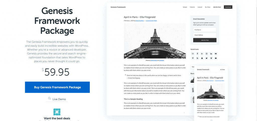 Los 12 mejores marcos temáticos de WordPress de 2020 1