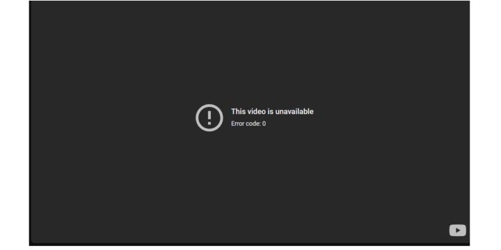 Ce înseamnă „Acest videoclip nu este disponibil. Cod de eroare: 0”?