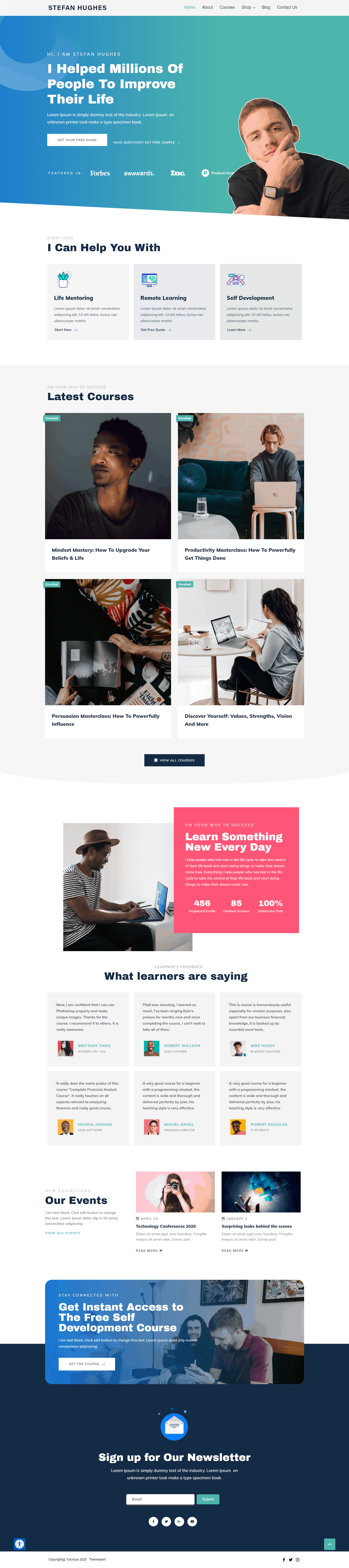 تقديم برنامج Tutorque موضوع All-In-One LMS WordPress للمبدعين 5