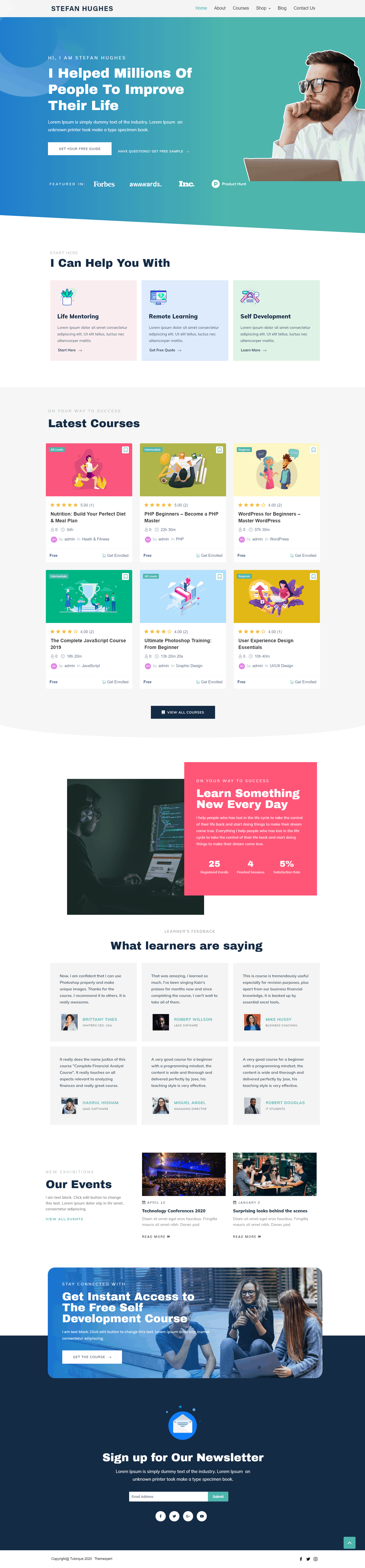 تقديم برنامج Tutorque موضوع All-In-One LMS WordPress للمبدعين 9