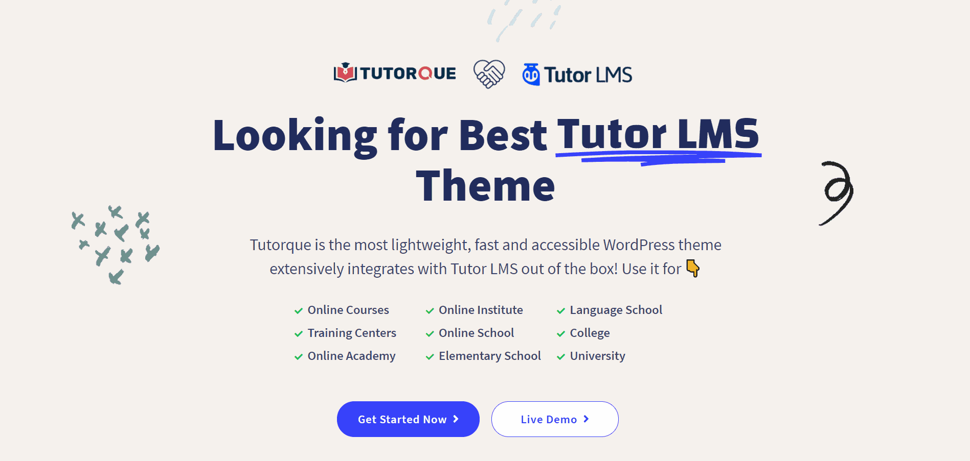 تقديم برنامج Tutorque موضوع All-In-One LMS WordPress للمبدعين 6