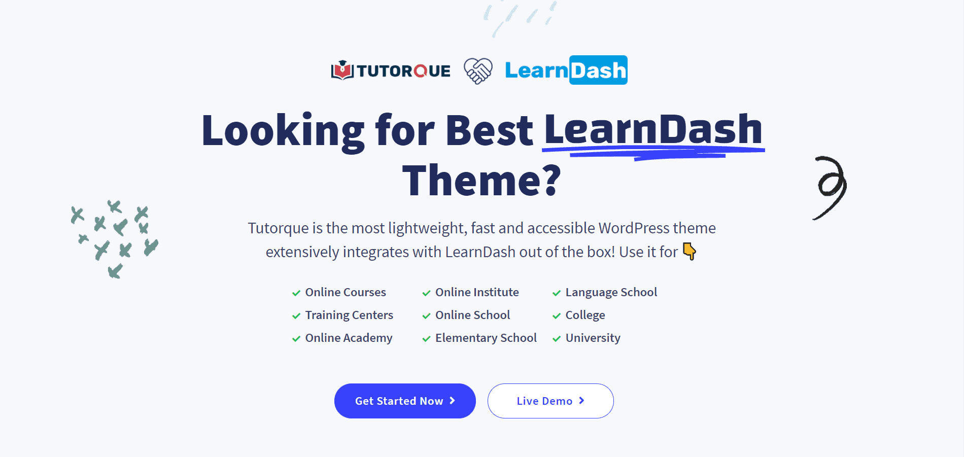 تقديم برنامج Tutorque لموضوع WordPress متعدد الإمكانات LMS للمبدعين 2