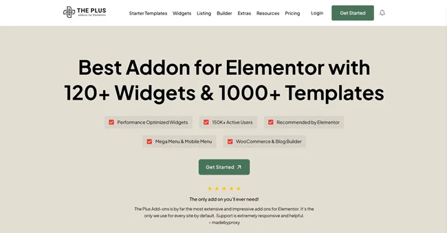 Die Plus-Addons für Elementor