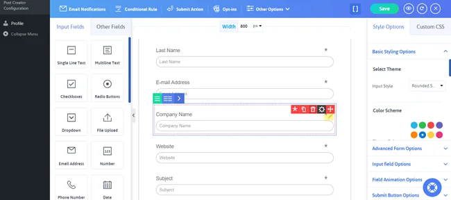 แก้ไขแบบฟอร์ม