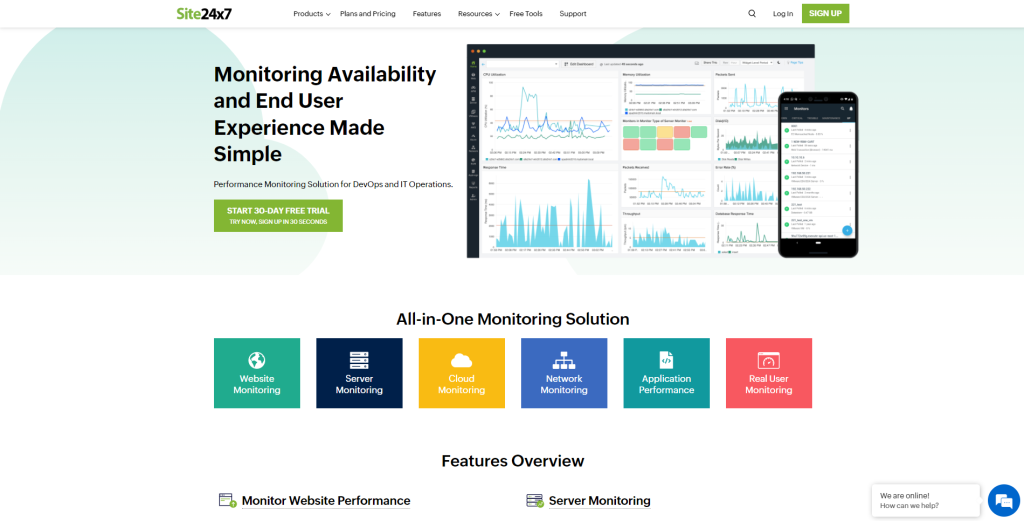 Outils de surveillance de site Web