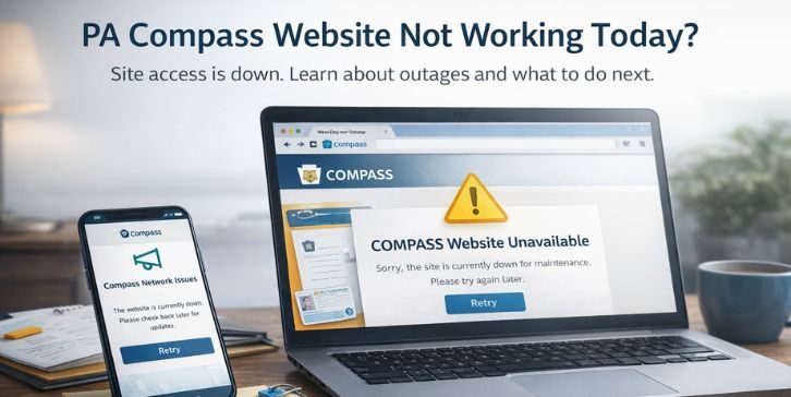 ¿Qué significa “el sitio web de PA Compass no funciona hoy”?