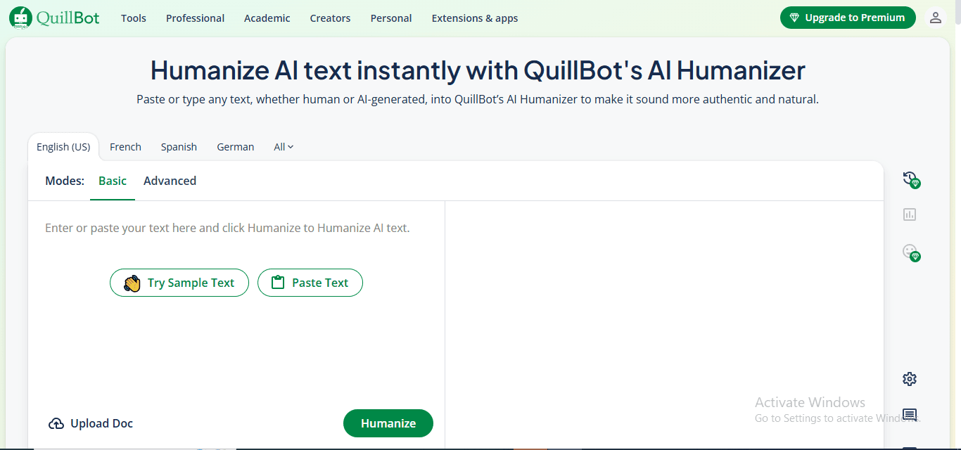 Quillbot AI Humanizer