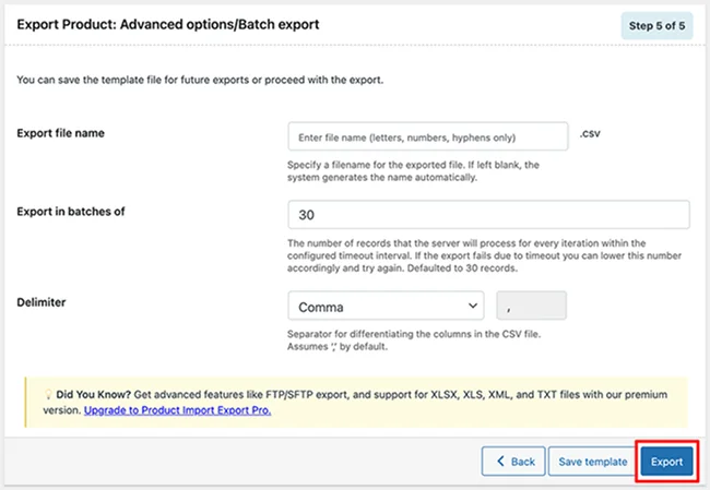 สินค้าส่งออก