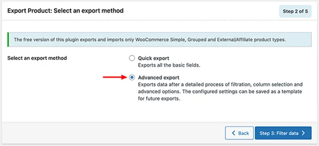 เลือกวิธีการส่งออก