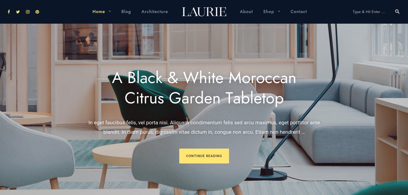 Tema WordPress Laurie