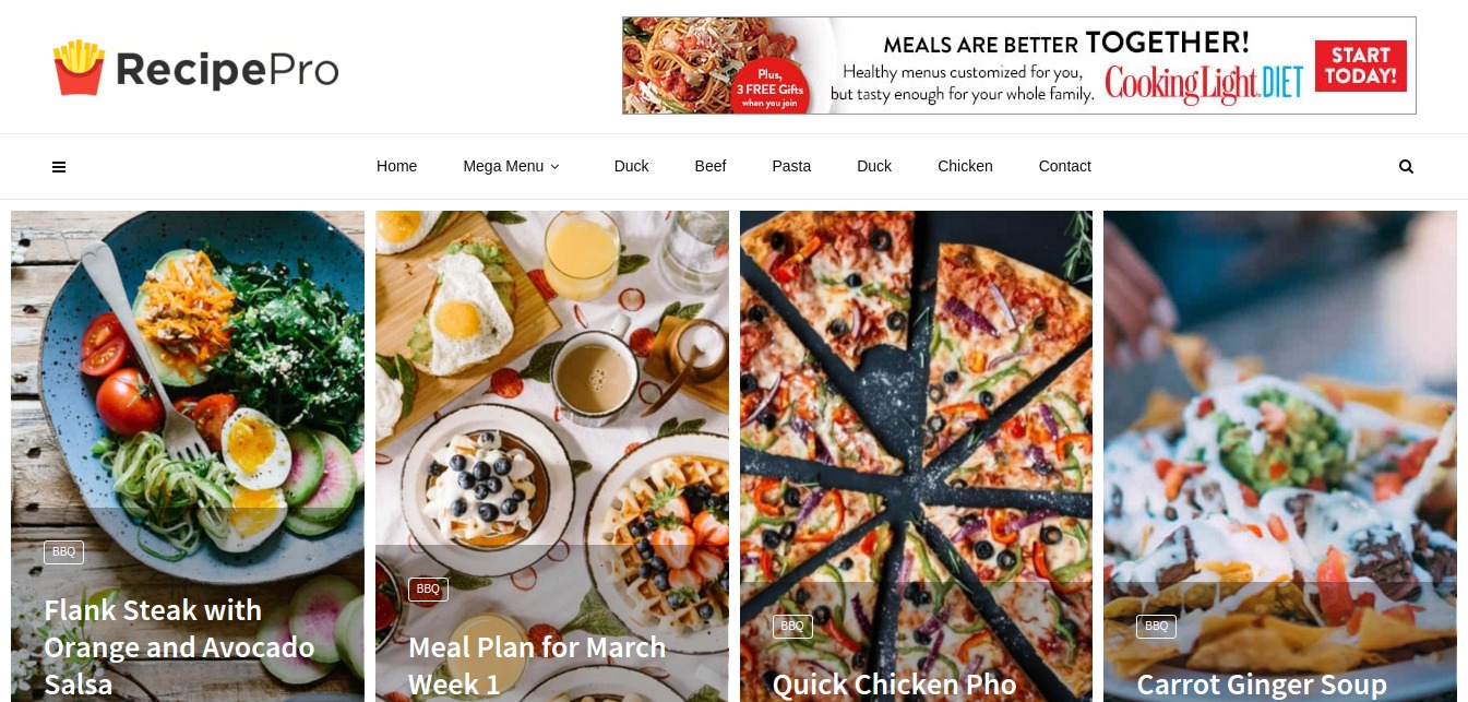 Receita Pro – Apenas mais um site MagPlus Sites