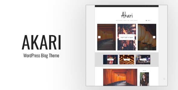Akari - Tema de blog WordPress elegante
