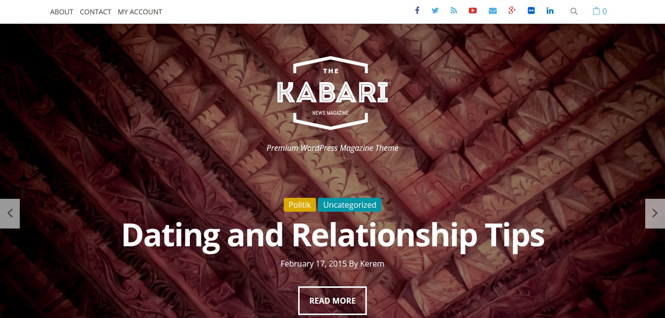 Kabari – Tema premium da revista WordPress