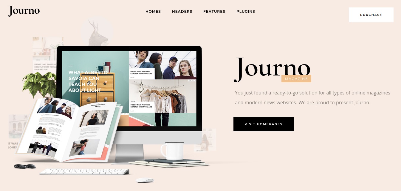 Journo - Uma revista criativa e um tema de blog