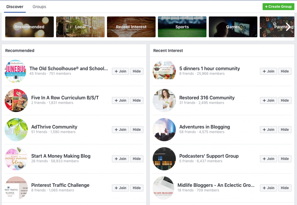 Grup Facebook