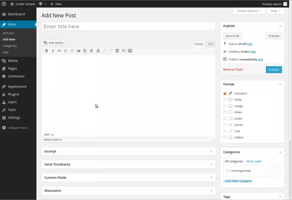 WordPress-Beiträge