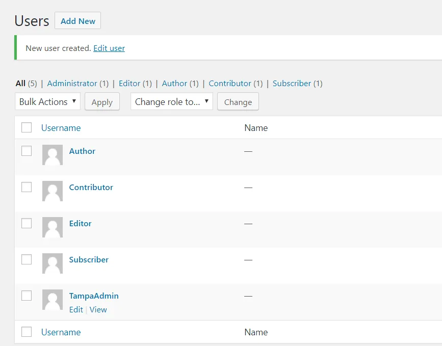 Les différents rôles d'utilisateur WordPress