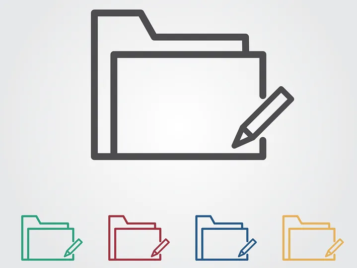 Icône de modification de fichier