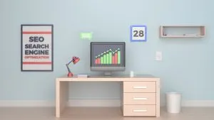 Büyüyen istatistikleri gösteren masaüstü.
