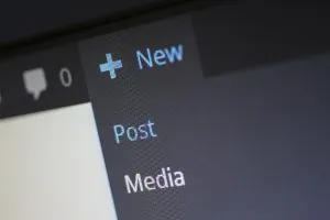 หน้าจอ WordPress แสดงวิธีการเพิ่มโพสต์ใหม่