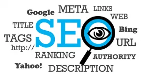 带有 SEO 元素的插图，但并未显示标题和副标题会影响 SEO。