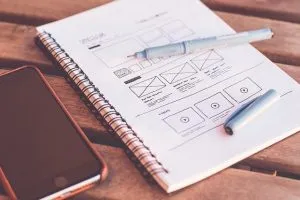 Un cadru de design pentru un site web.