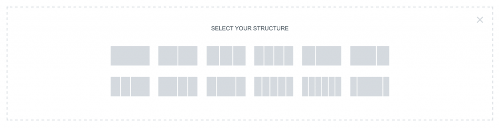 행 구조 Elementor content structure