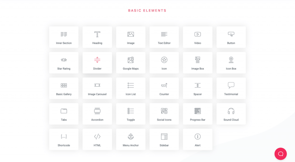 Elementor basic modules